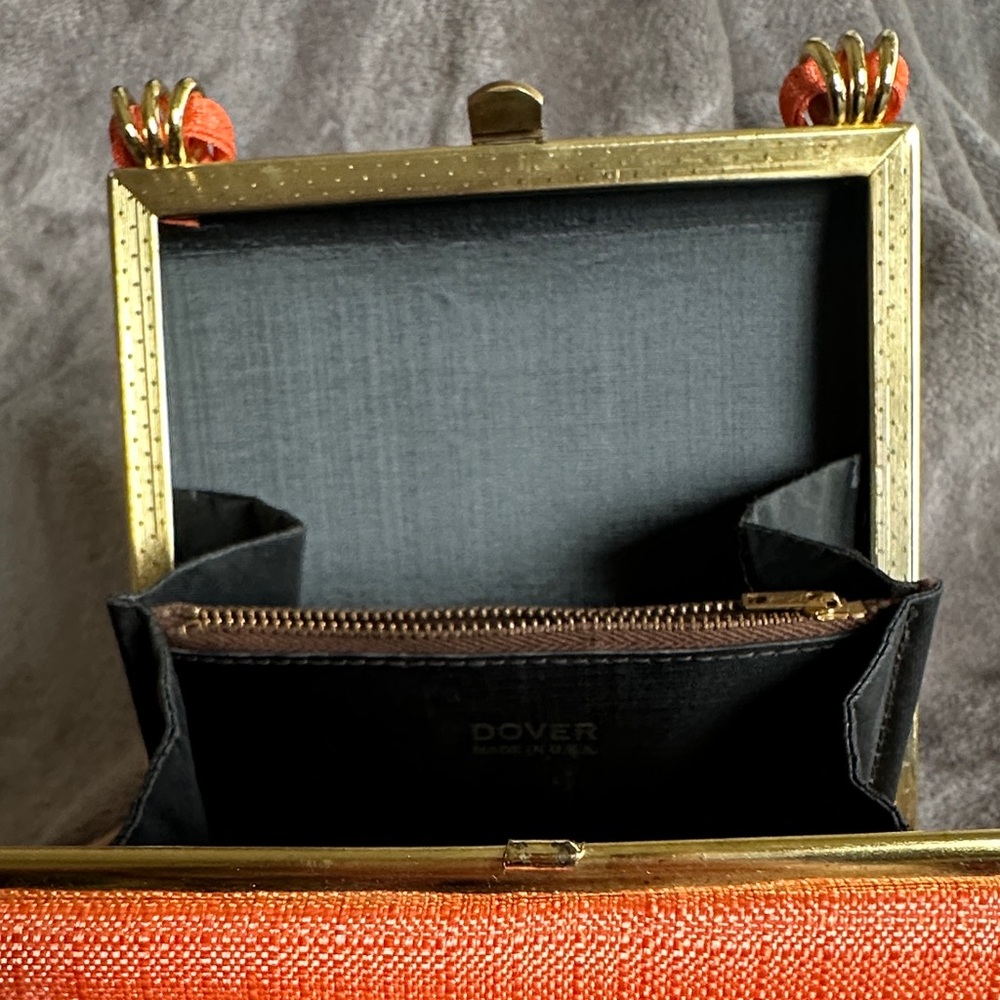 Vintage 1960s Orange Frame Handbag - Picture 4 of 7